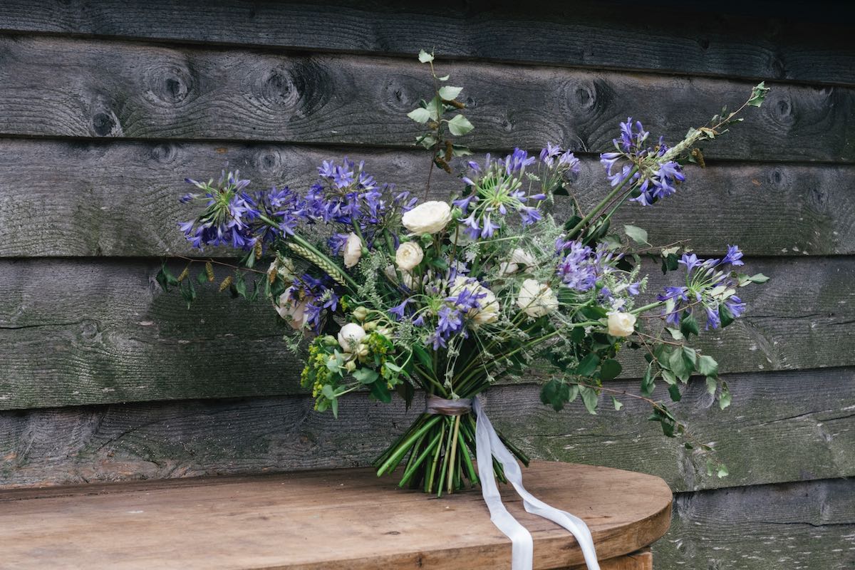 Beautiful British flowers sustainable summer bouquet