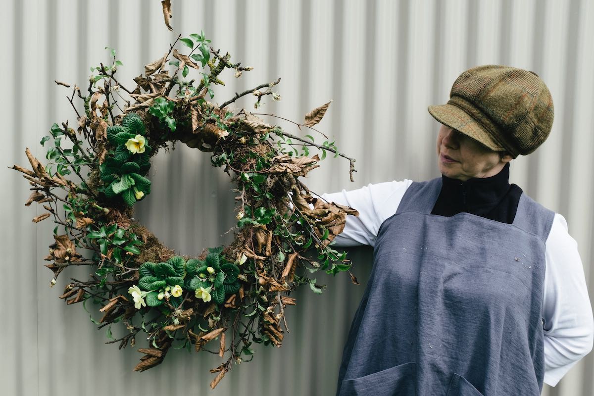 Beautiful Sustainable Wild Spring Wreath