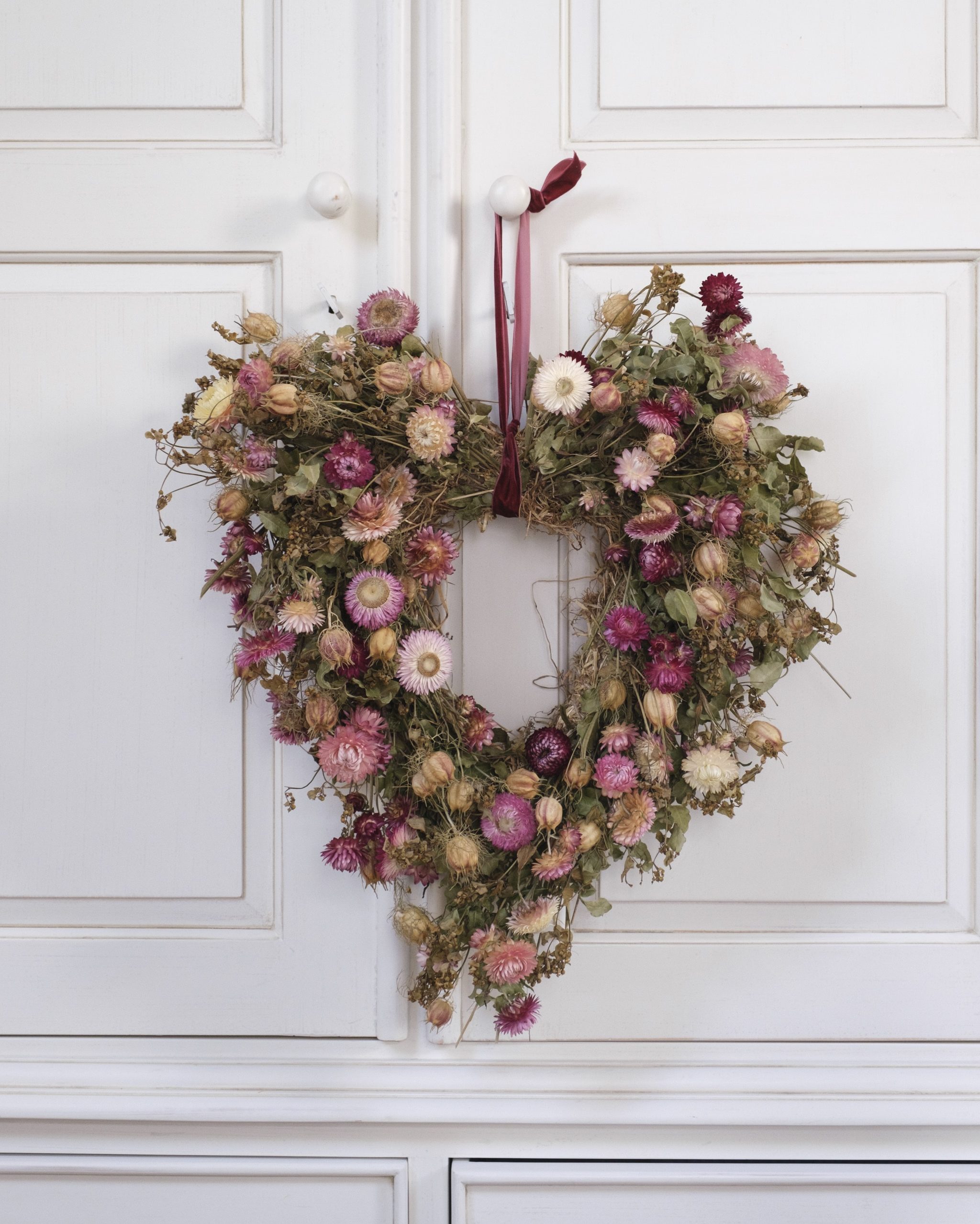 Featured image for “Sustainable Everlasting Valentines Dried Flower Wreath”